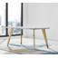 Anders Modern High Gloss Marble Effect Dining Table Set with 6 Luxury Faux Leather Dining Chairs-91736255-90277889