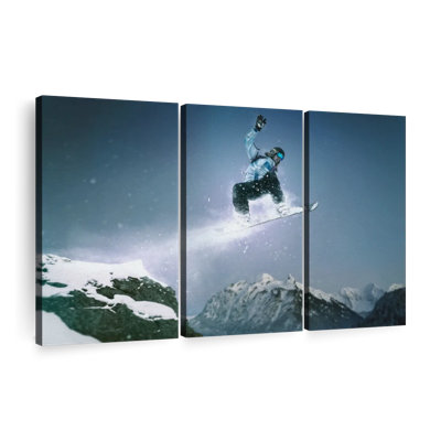 " Snowboard Jump " 3 - Pieces