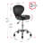 Backed Ergonomic Lab Stool with Removable Casters/Wheels-1756178461