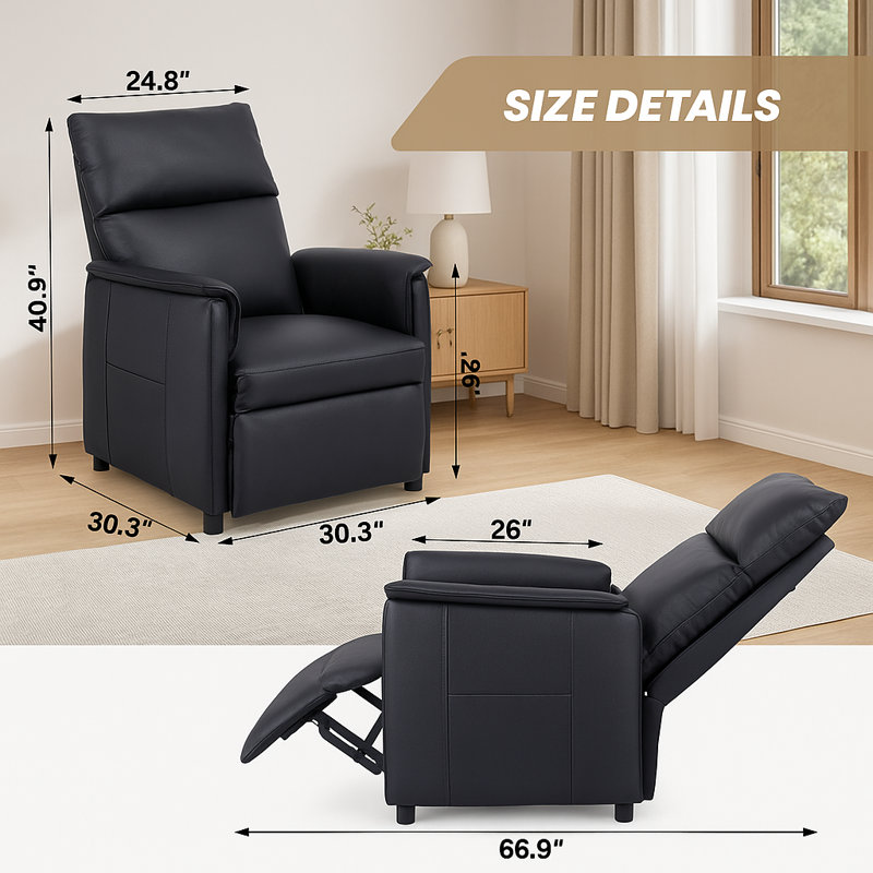 Fauteuil inclinable électrique, avec massage et chaleur, télécommande