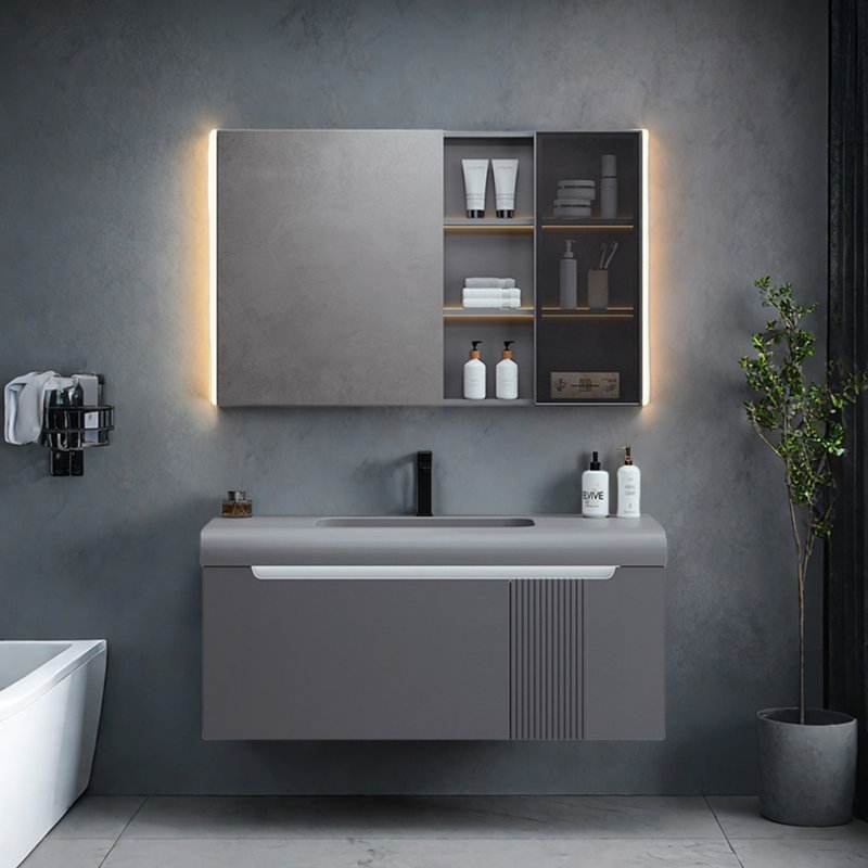 Armoire de salle de bain simple et haut de gamme