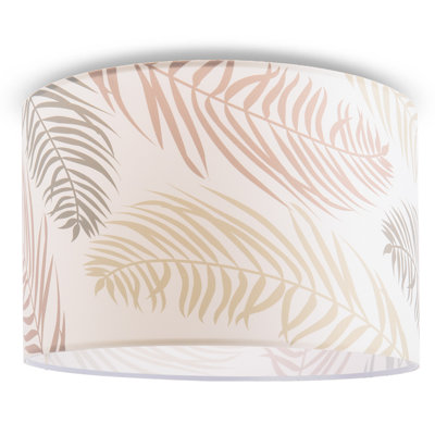 Quinnesec Fabric Flush Ceiling Light
