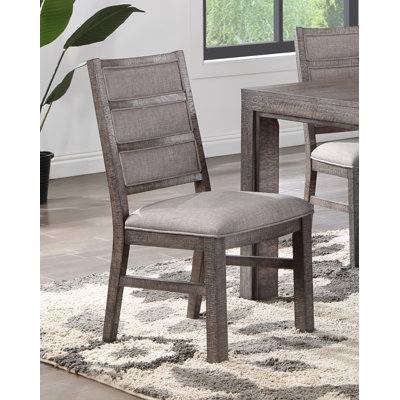 Delver Solid Wood Upholstered Side Chair by August Grove