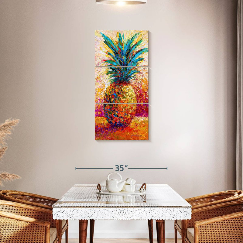 Pineapple Expression, 44" H x 21" W