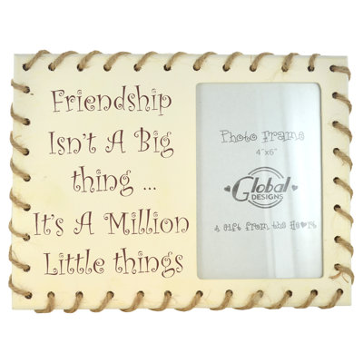 Cream Solid + Manufactured Wood Picture Frame