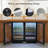 Coolake Back Bar Cooler Refrigerator With 2 Glass Doors, 7.4 Cu.ft Commercial Under Counter Height Beverage Refrigerator With Led Lighting, Display Drink Fridge For Restaurant, Garage, Office, Shop