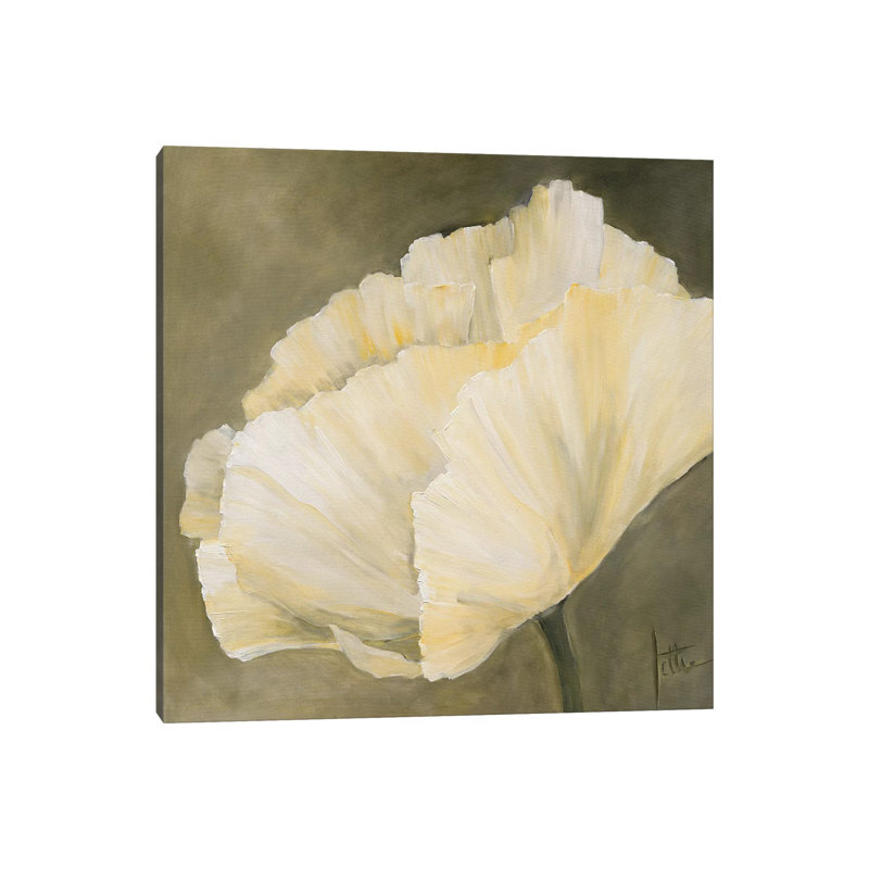 Poppy in White III 1 Piece Wrapped Canvas Painting, 45.72 cm H x 45.72 cm W x 3.175 cm D