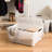45 Qt./11.25 Gal. Plastic Storage Container Bin with Secure Lid and Latching Buckles-1969071078
