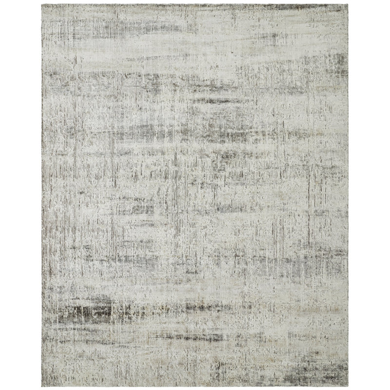 Elements Silver Mist Handmade Area Rug, Rectangle 8'6" x 11'6"