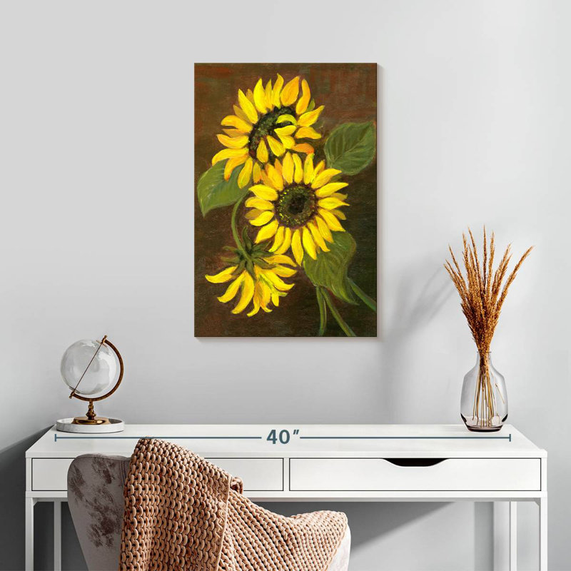 Harnek Rustic Sunflowers, 24" H x 16" W