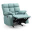 Élégant fauteuil inclinable rembourré bleu sarcelle-161220357