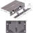 Small Half Mortise Steel Lock for Chest or Box Lid with Skeleton Key