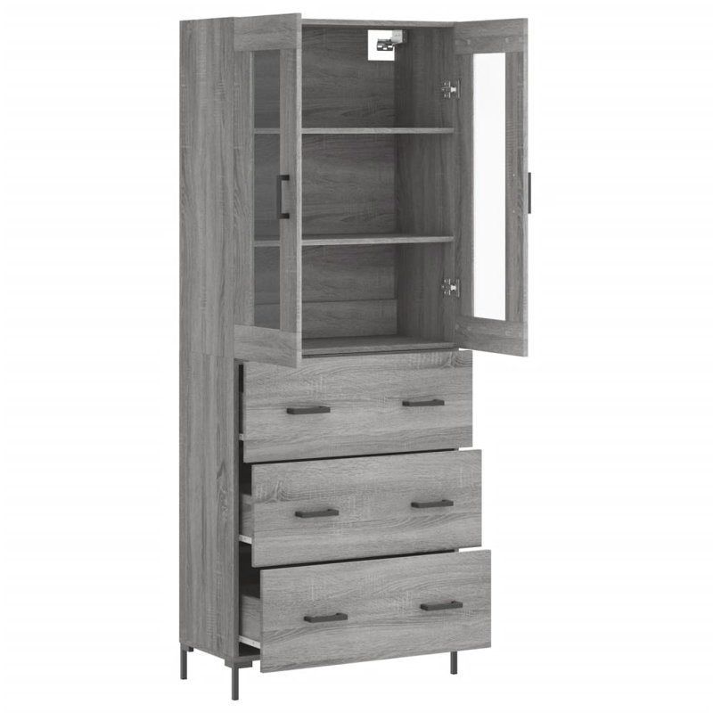 69.5cm Sideboard, Grey Sonoma