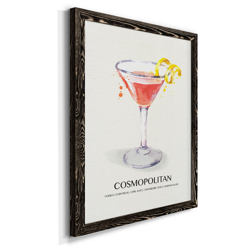 Cosmopolitan - cadre photo, impression sur toile, H 44 po x l 31 po x P 1 po, Noir