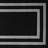 Double Border Machine Tufted Performance Black/Twisted Grey  Rug-1309786902