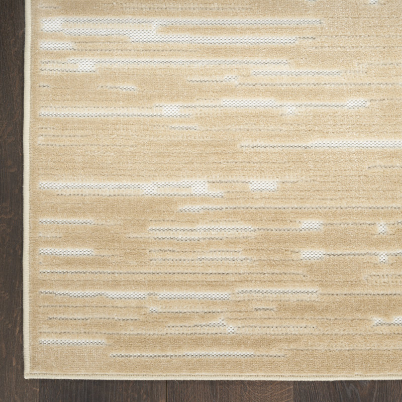 Tapis taupe Ebern Designs, Rectangle 5 pi 3 po x 7 pi
