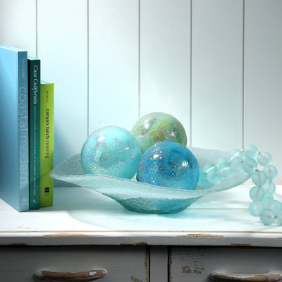 5" Glass Bubbled Orb 