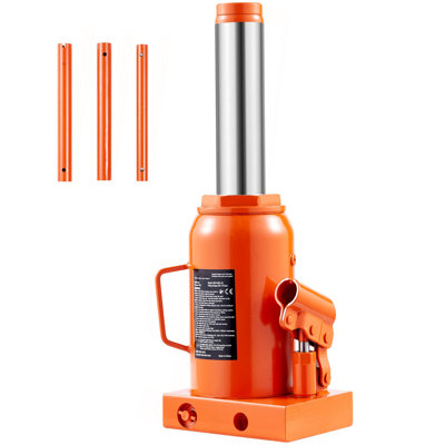 Hydraulic Bottle Jack 30 Ton Manual High Lift Automotive Car Repair Shop