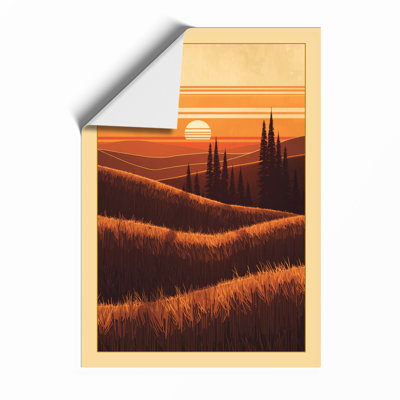 Golden Hour Silhouette Modern - Print