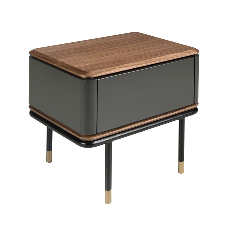 60cm W Manufactured Wood Bedside Table