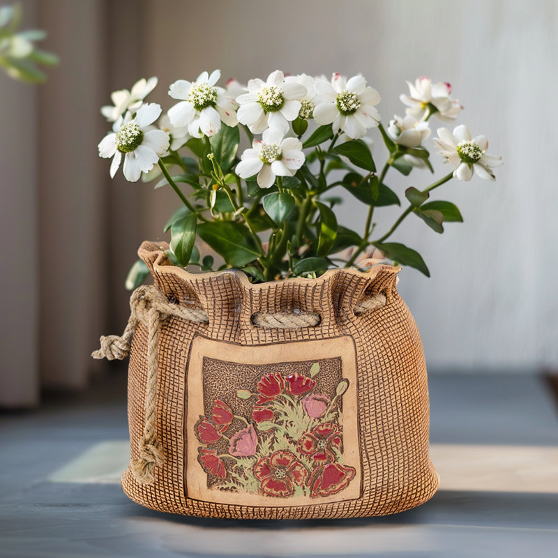 Pot à fleurs en argile Adaiti