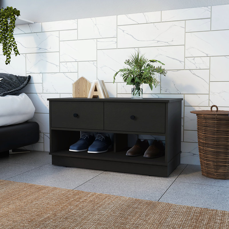 Ardell Storage Bench, Black