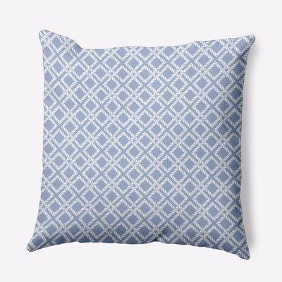 Nautical Nights Geometric Outdoor Reversible Throw Pillow