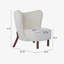 Fauteuil d'appoint rembourré sans accoudoirs