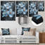 Fleur de cornouiller monochrome, paix et hivers bleus I - cornouiller, art mural, salon-36307236-209435174