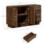 Buffet de 55 po avec tablette réglable et 3 tiroirs pour la cuisine, la salle à manger et le salon-1506608989