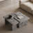 Extendable Coffee & Cocktail Tables, Gray MDF Modern Industrial Home Set