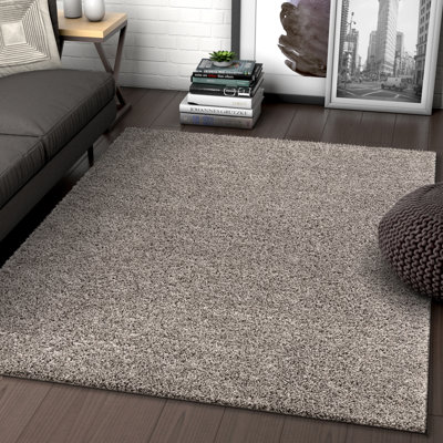 Madison Shag Solid Colour Synthetic Area Rug