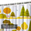 Rideau de douche avec 12 crochets Flat Autumn Park-1376724639