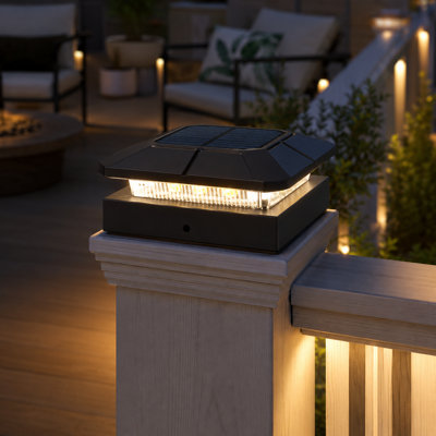 8-Pack 4x4 Solar Post Caps with IP65 Waterproof and 3 Lighting Modes, Dusk-to-Dawn Solar Powered Lights for Fence, Deck, Patio, and Garden Decoration