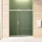 56" - 60"w X 70"h Sliding Shower Enclosure With 5/16"(8mm) Thick Tempered Glass, Easy Clean Coat And Buffer For Quiet Operation 60" Wide 70" High, Made Of Waterproof Design Brushed Nickel
