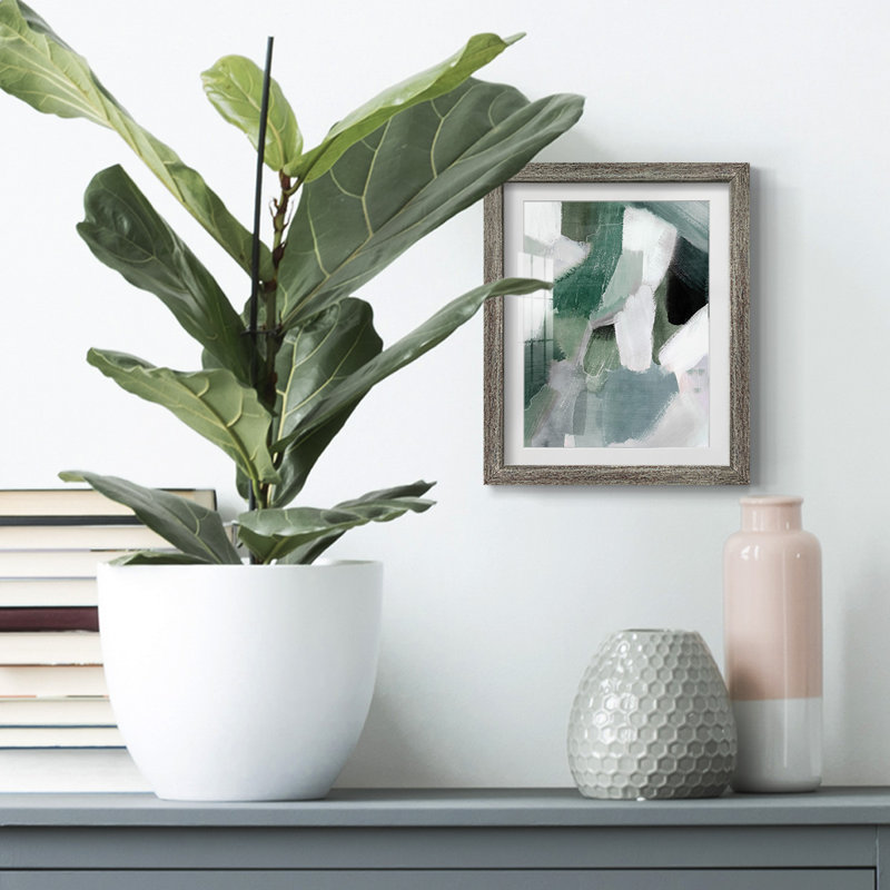 Turquoise Waters II -Framed Print, 28.5" H x 20.5" W, Distressed