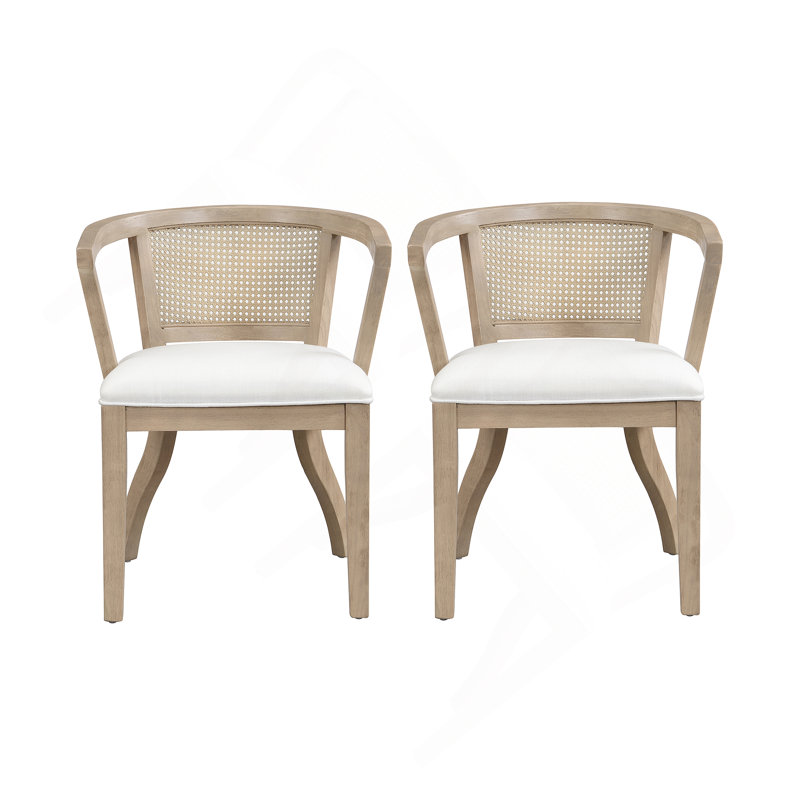 Chaise avec accoudoirs de salle à manger (ensemble de 2)