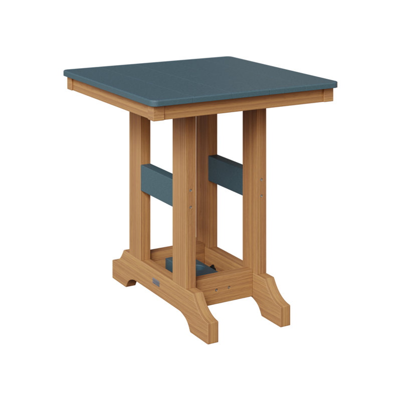 Garden Classic Outdoor Square Dining Table, Kiwi Green, Seafoam