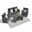 4-Piece Wicker Patio Conversation Set-2134639264