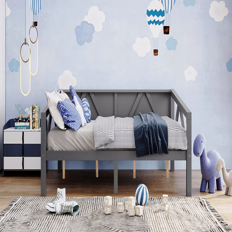 Lit de jour double, taille, gris