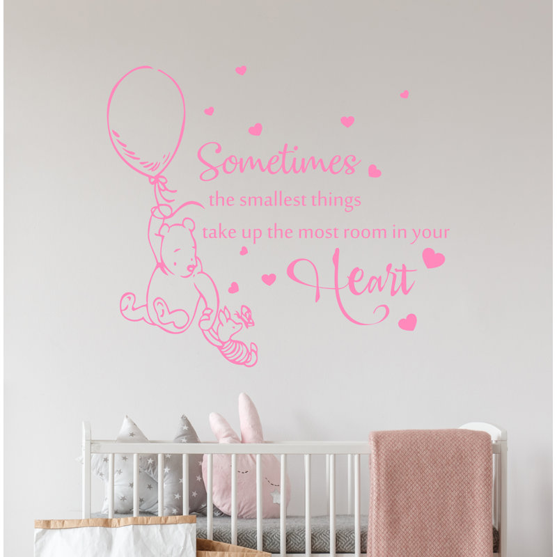 Décalcomanie murale, parfois, les petits objets, Rose tendre