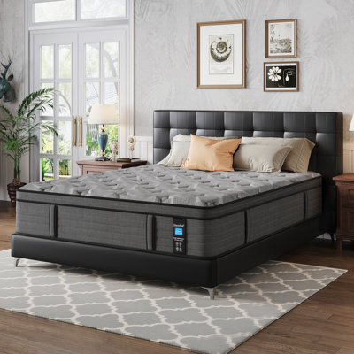 Jarrettsville 14" Firm and Comfortable California king Size Hybrid Mattress with Gel Memory Foam & Pressure Relief