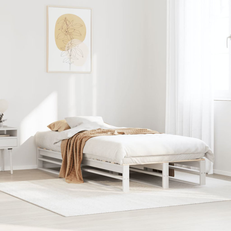 Conrada Solid Wood Bed, Small Single (2'6), White
