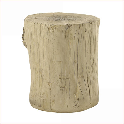 Natural Brown Faux Concrete Coffee Table – Warm Modern Accent for Living Room, Functional Stable Surface