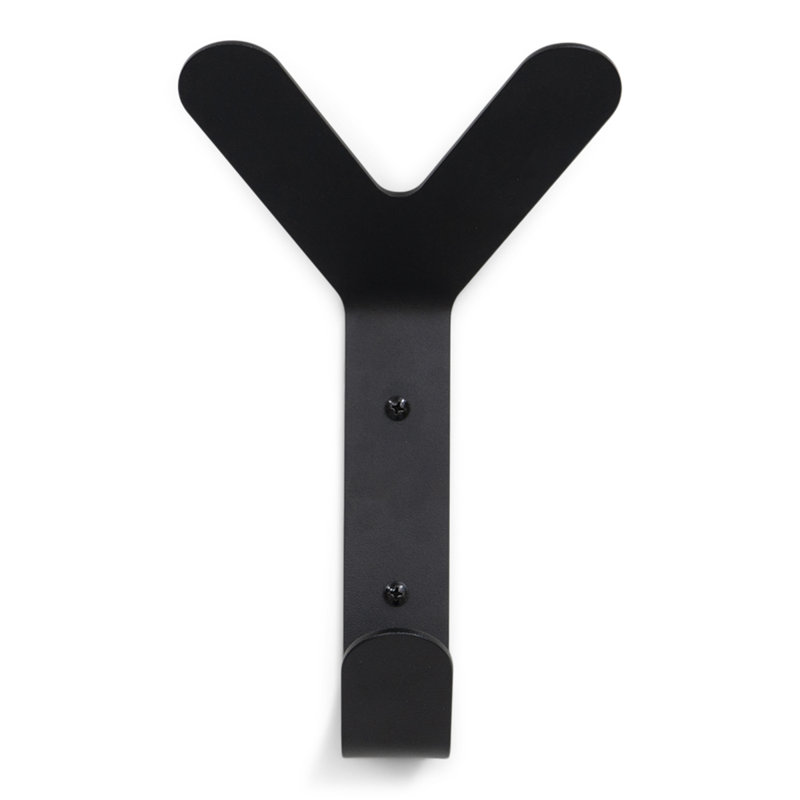 FRONDO Steel Wall 3 - Hook Coat Rack, Black