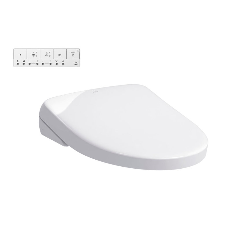 Washlet® Electronic Contemporary Elongated Soft-Close Bidet Seat, Cotton White