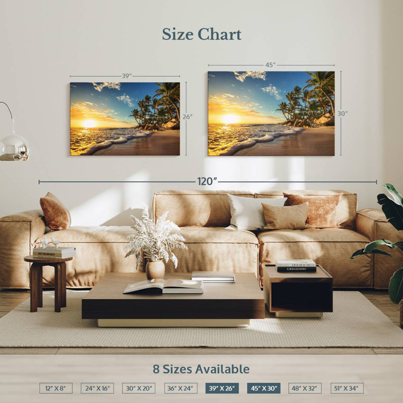 Gillard, côte caraïbe des Caraïbes, H 30 po x l 45 po