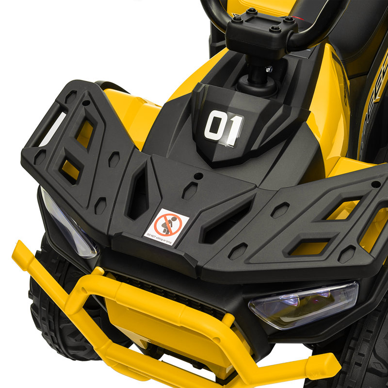 HOMCOM Battery Powered Ride On, Yellow