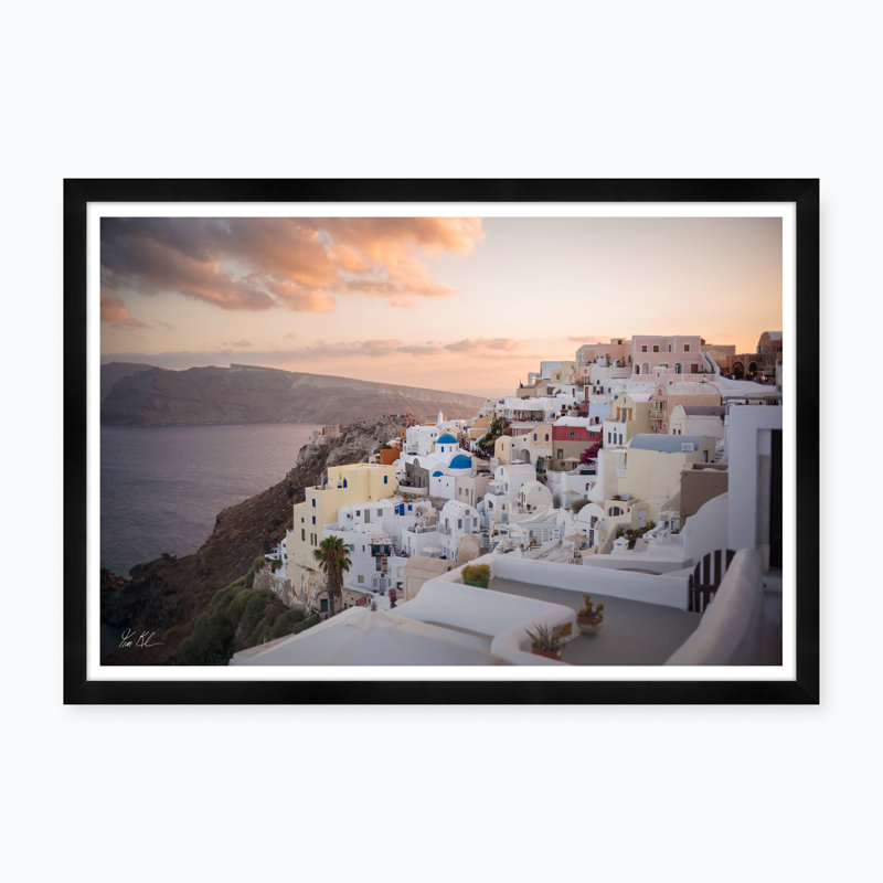 Oia Sunset Coastline Viii by Tim Klein