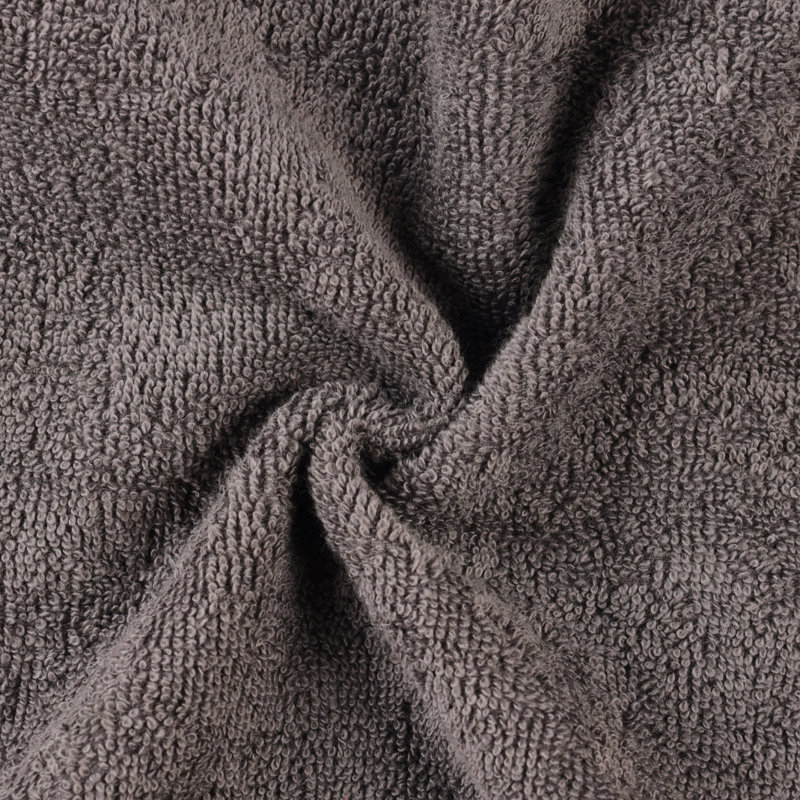 Asleigh 450 GSM Eco-Friendly 100% Ringspun Cotton Assorted Bathroom Towel Set, Graphite
